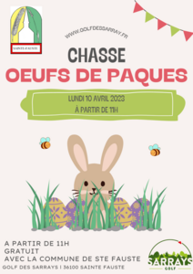 CHASSE AUX OEUFS AU GOLF DES SARRAYS