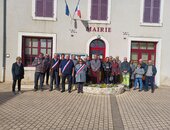 Rassemblement devant la Mairie de Neuvy-Pailloux ce jeudi 3 mars 2022 en solidarité avec le peuple ukrainien